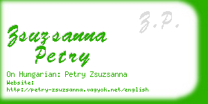 zsuzsanna petry business card